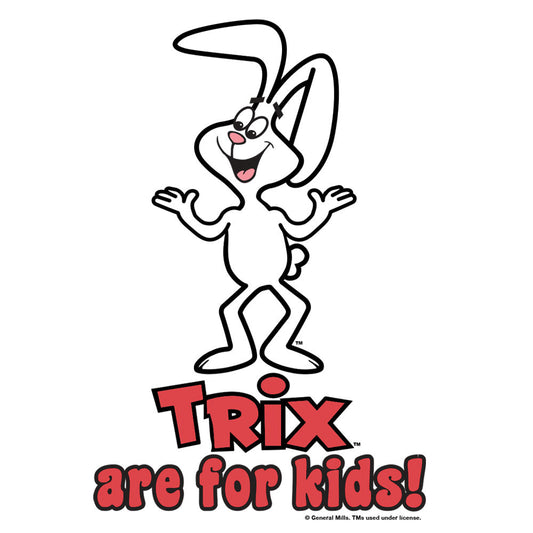 Trix are for Kids! Ringer Mens T Shirt White and Red