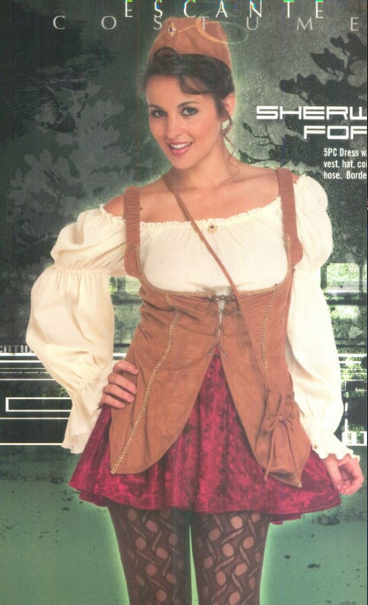 Sherwood Forest Maid Marian Sexy Adult Costume Size Medium