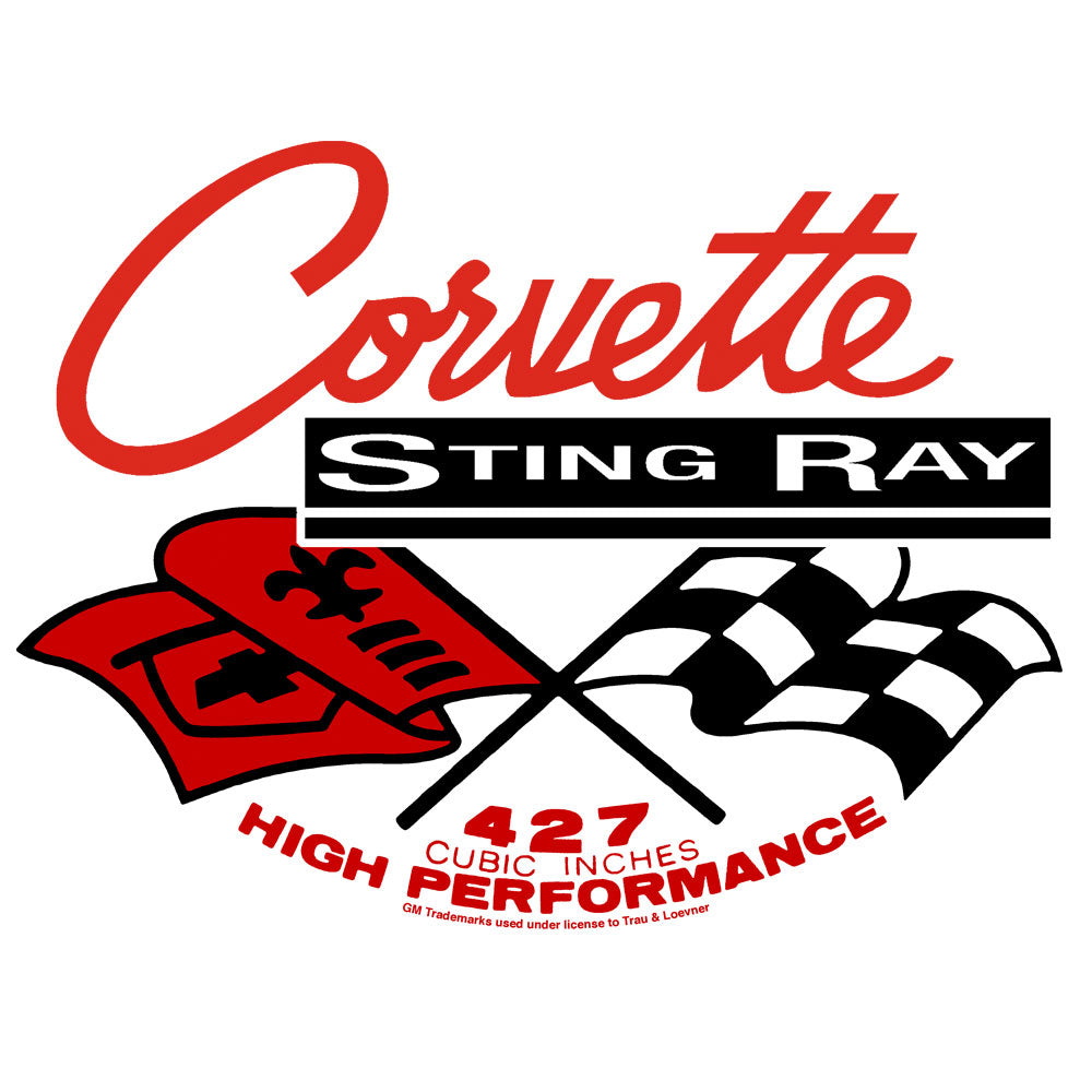 Corvette Stingray Long Sleeve Shirt White