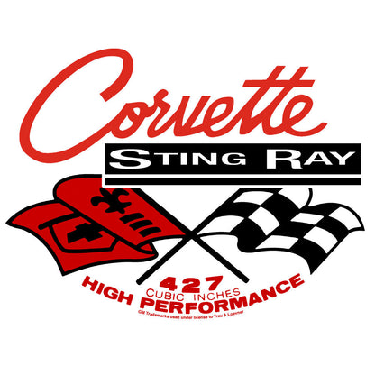Corvette Stingray Long Sleeve Shirt White