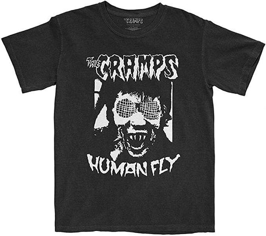 The Cramps Logo Human Fly Album Mens T Shirt Black