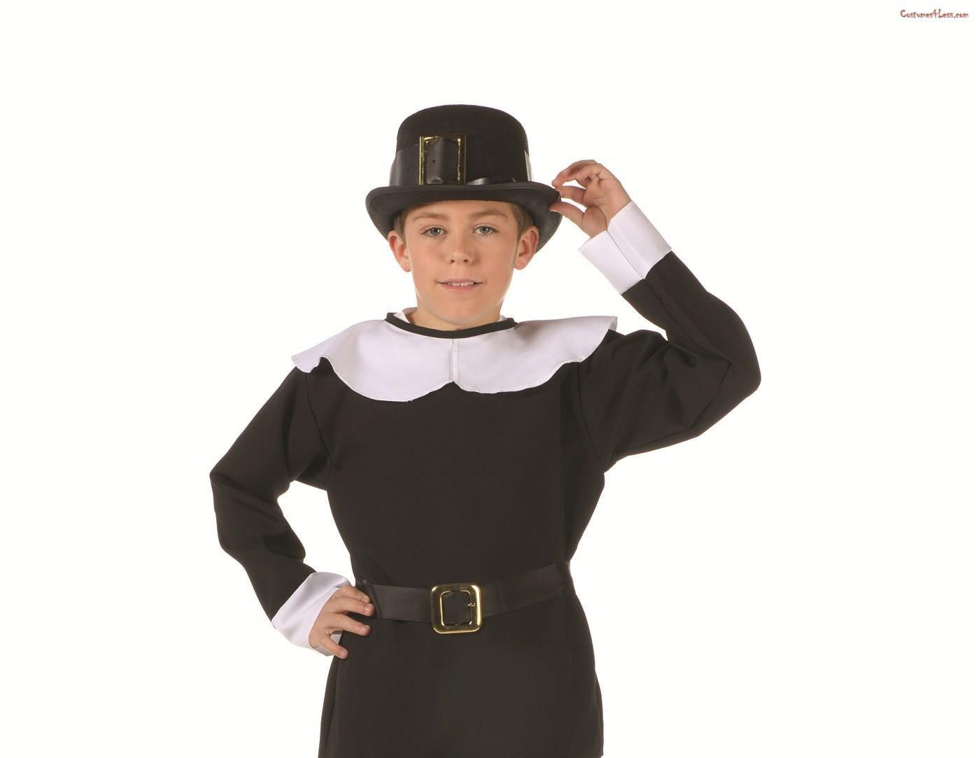 Child Pilgrim Boy Costume Size Small