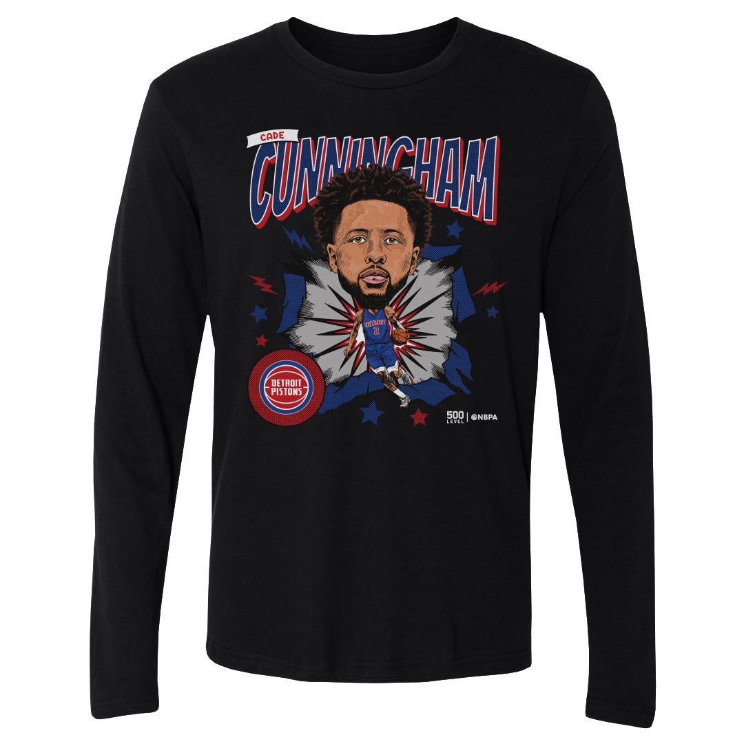 Cade Cunningham Detroit Pistons Caricature WHT
