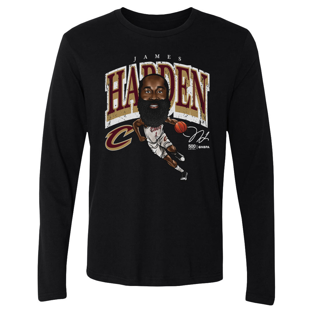 James Harden Cleveland Cavaliers Cartoon WHT