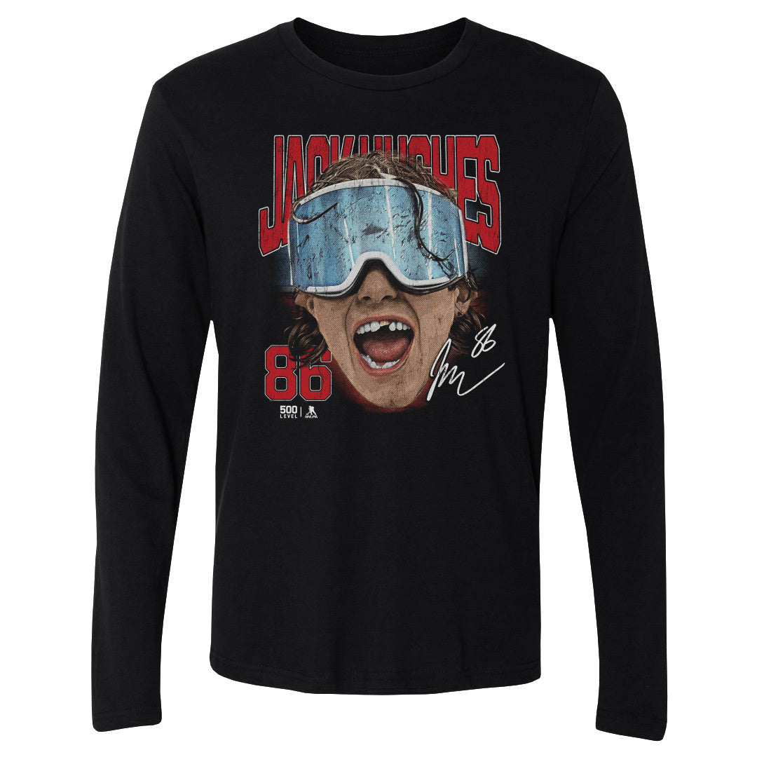 Jack Hughes New Jersey Goggles WHT