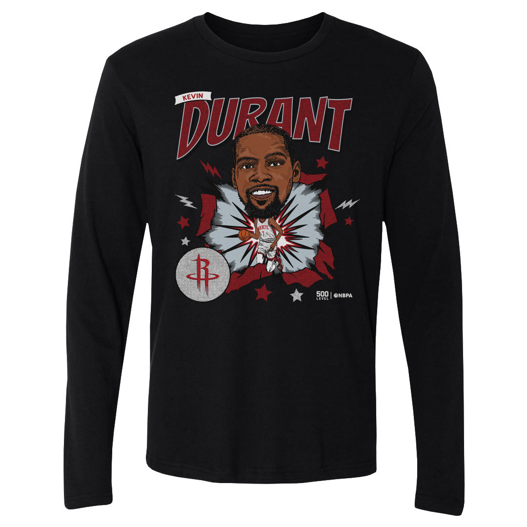 Kevin Durant Houston Rockets Caricature WHT