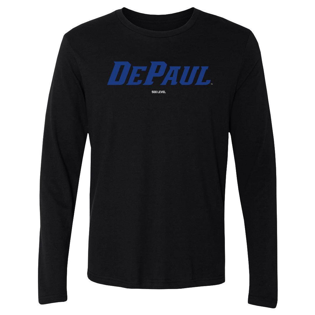 DePaul Blue Demons Wordmark Royal WHT