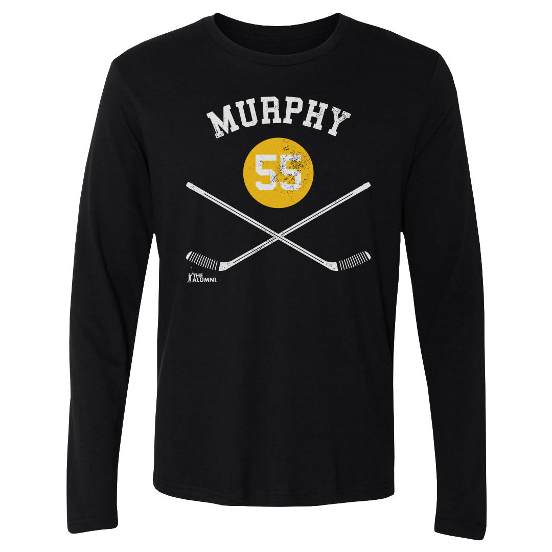 Larry Murphy Pittsburgh 55 Sticks WHT