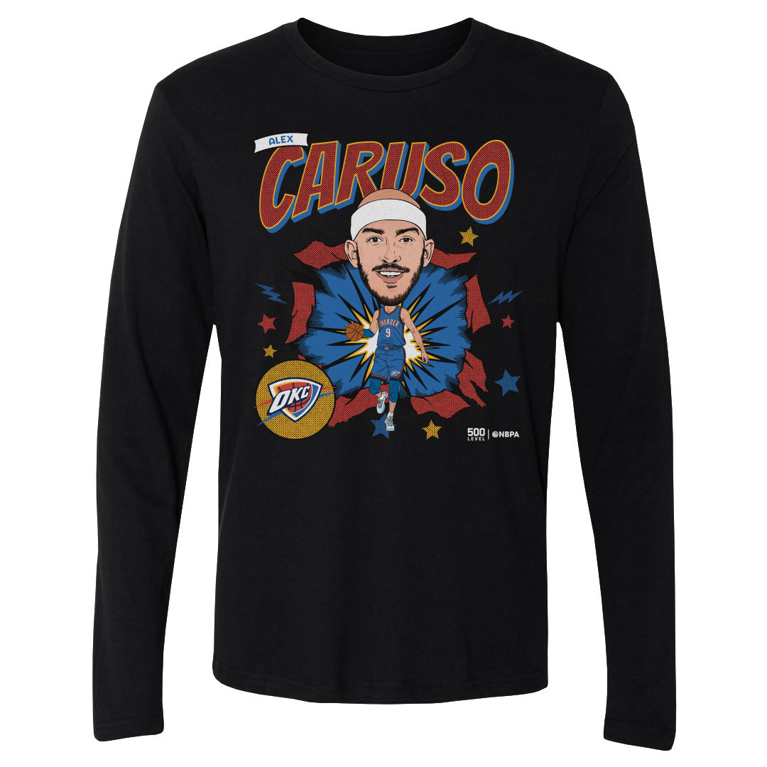 Alex Caruso Oklahoma City Thunder Caricature WHT