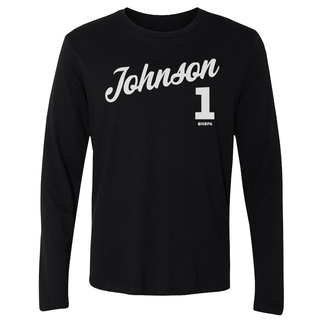 Jalen Johnson Atlanta Script WHT