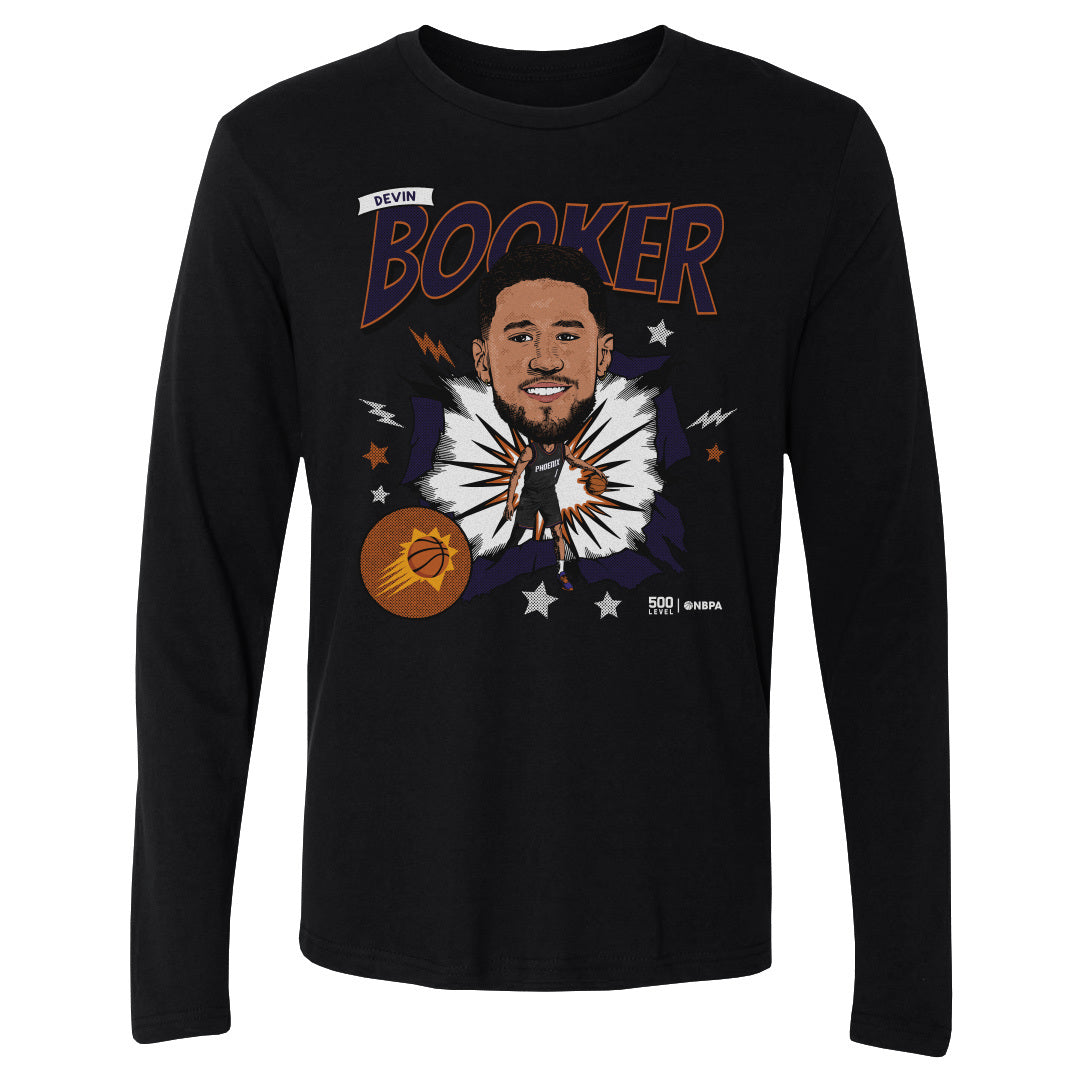 Devin Booker Phoenix Suns Caricature WHT