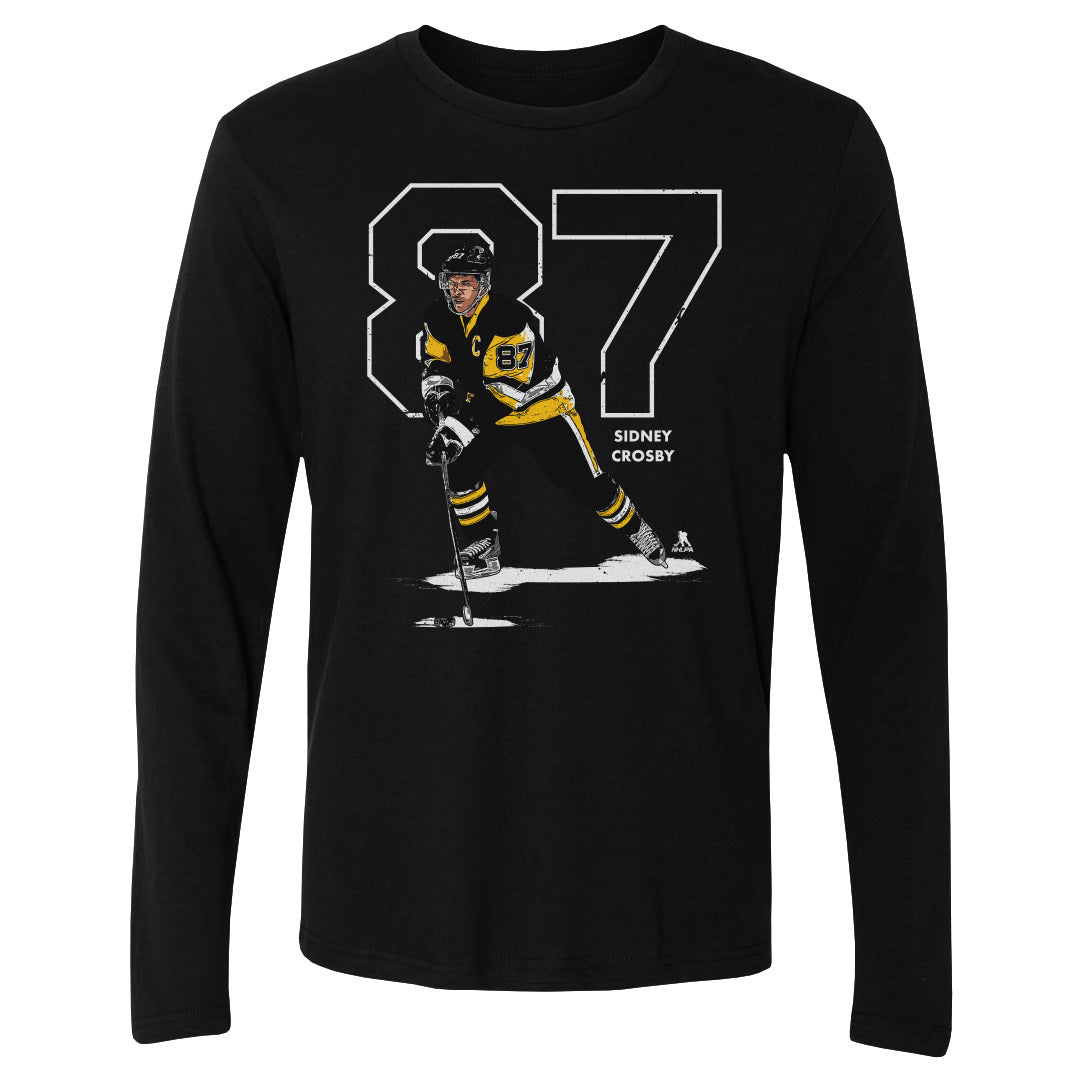 Sidney Crosby Outline W WHT