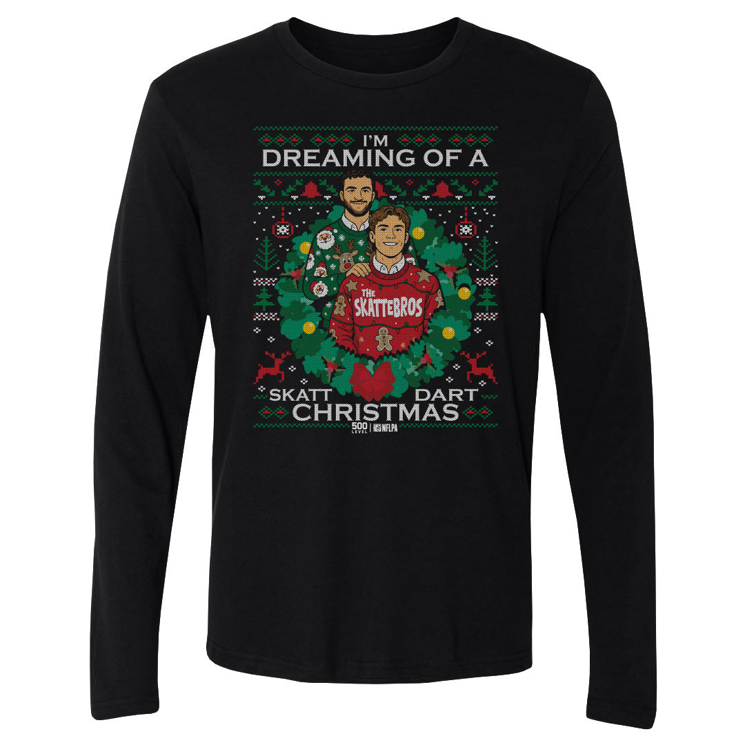 Jaxson Dart & Cam Skattebo New York G Ugly Sweater WHT