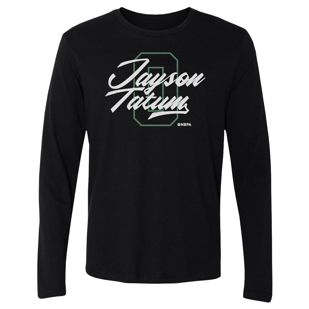 Jayson Tatum Boston Number Script WHT
