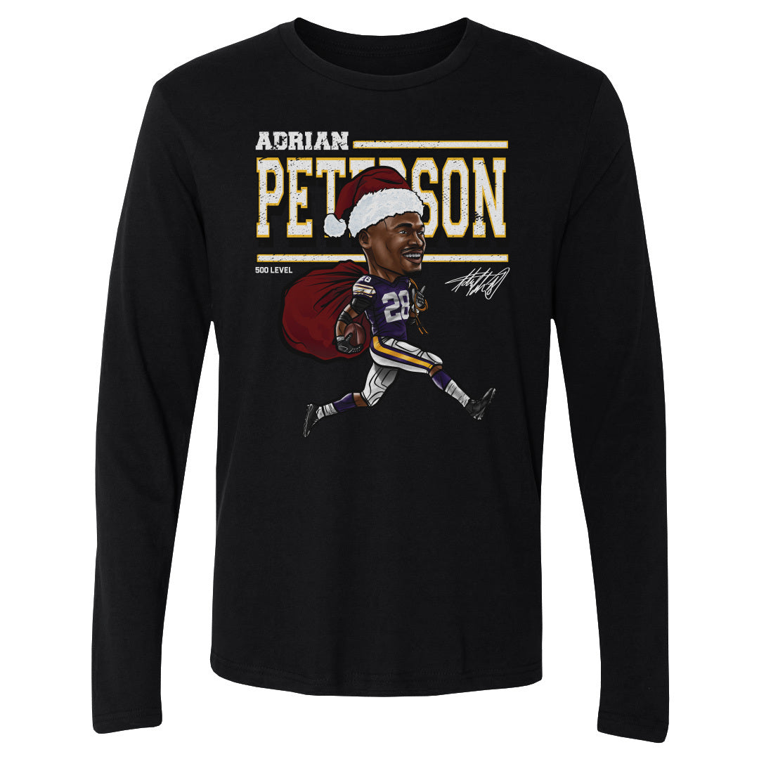 Adrian Peterson Minnesota Cartoon Santa Hat WHT