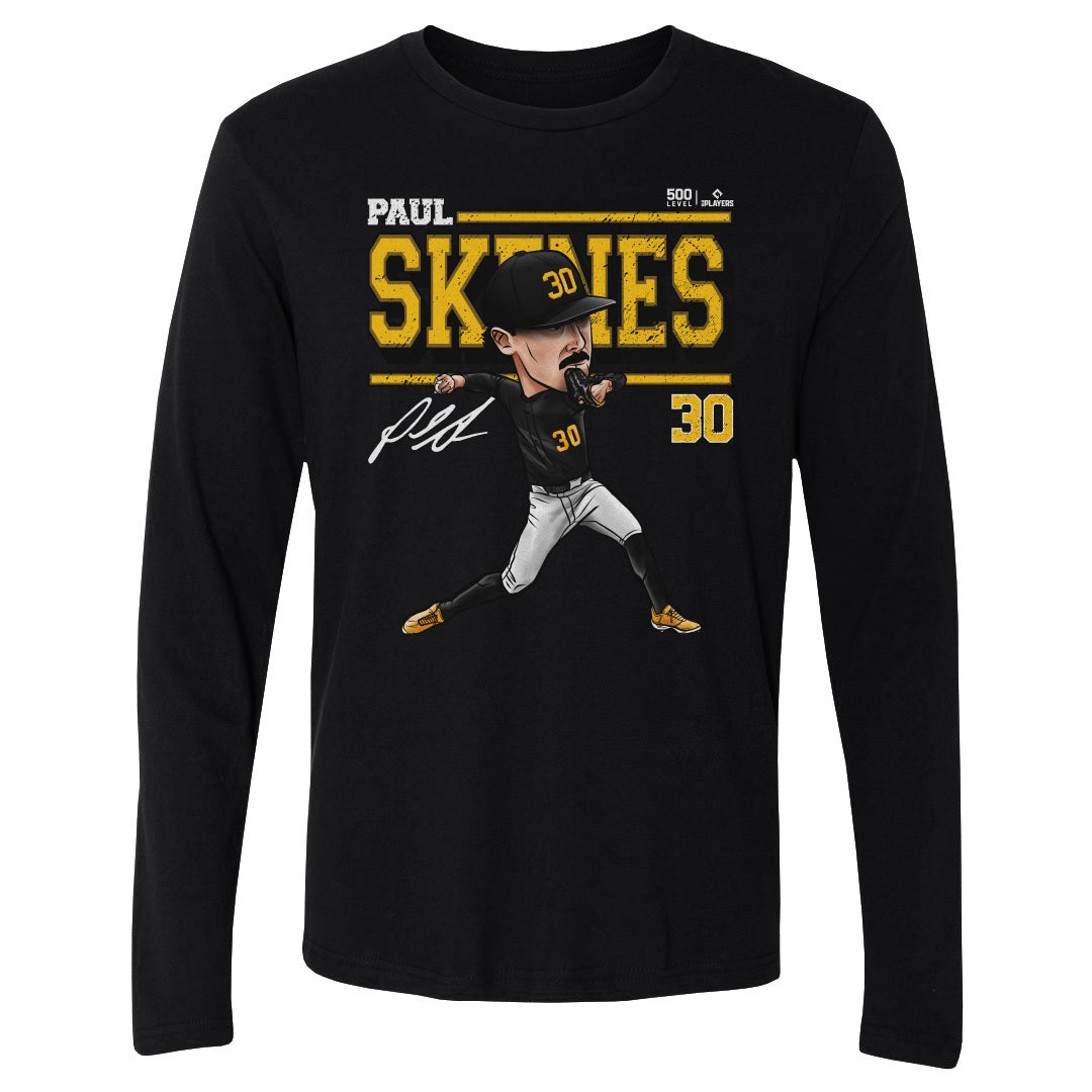Paul Skenes Pittsburgh Cartoon WHT