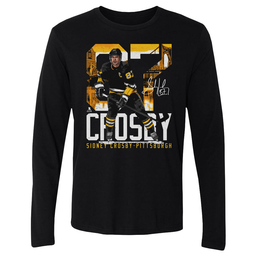 Sidney Crosby Pittsburgh Landmark WHT