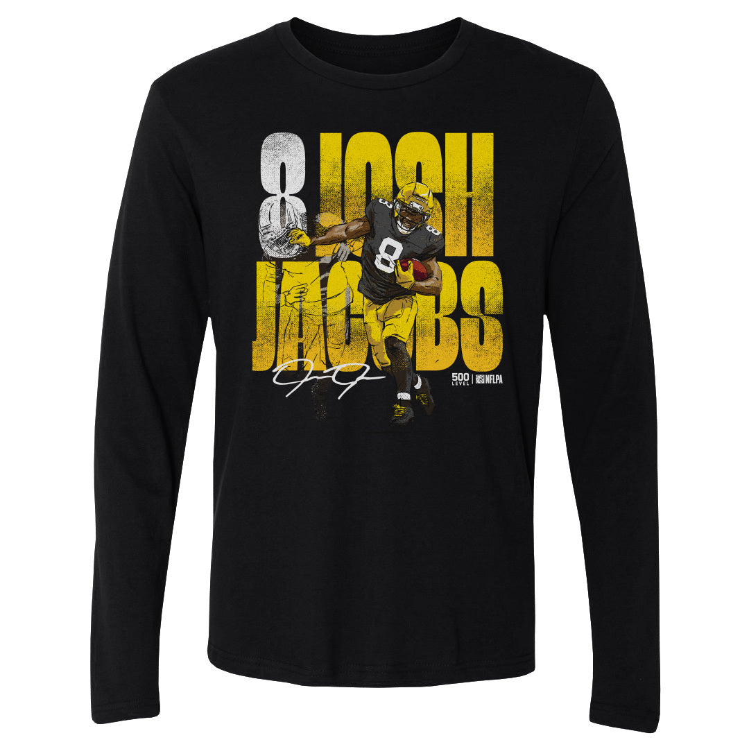 Josh Jacobs Green Bay Stiff Arm WHT
