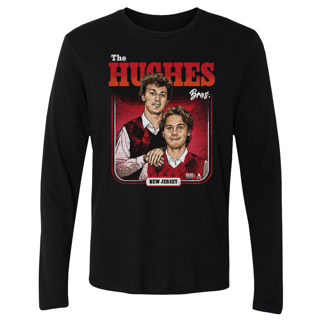 Luke Hughes & Jack Hughes New Jersey Step Brothers WHT