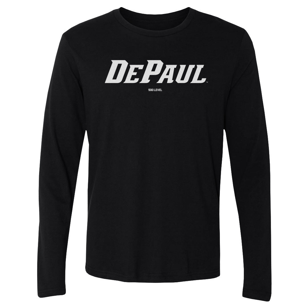 DePaul Blue Demons Wordmark White WHT