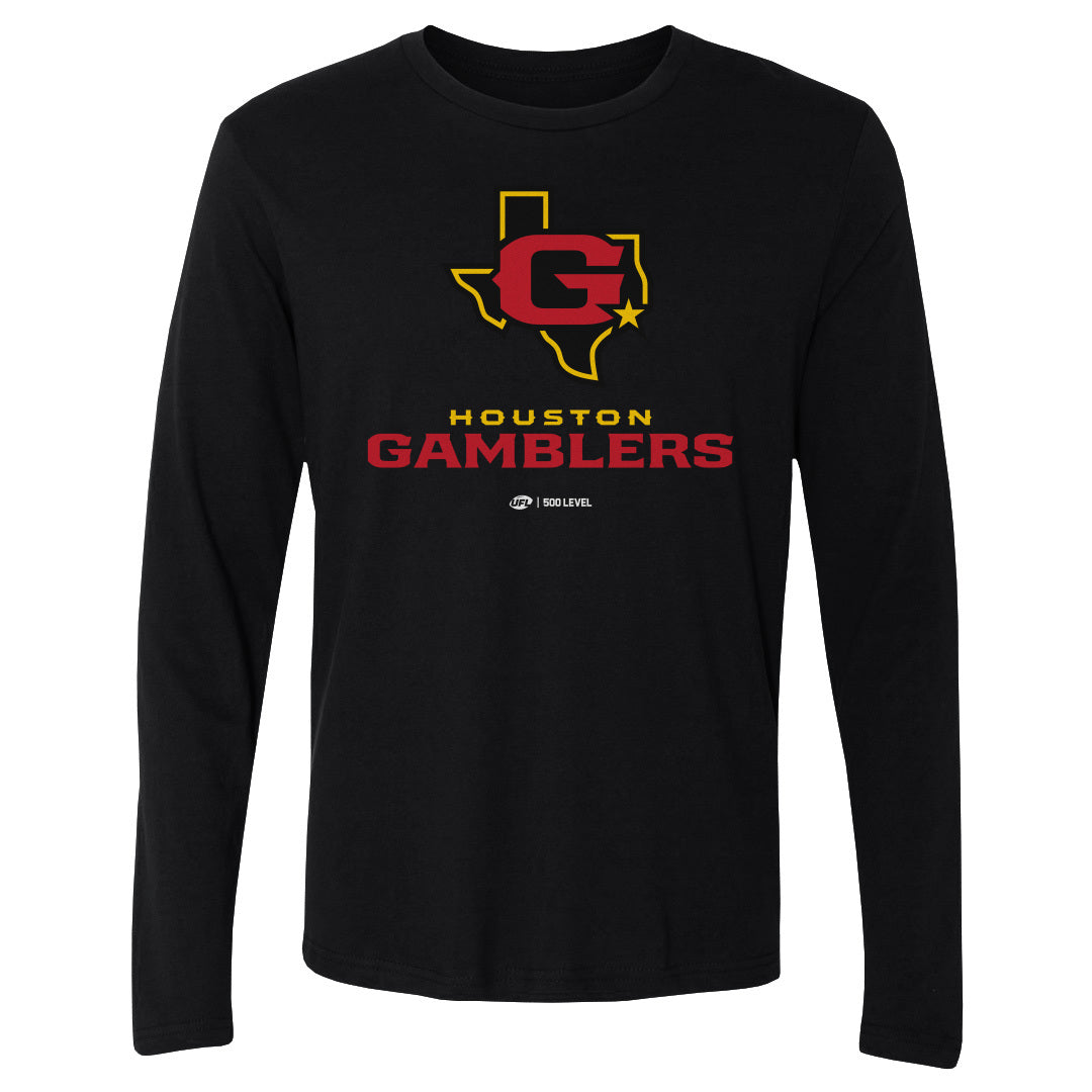 Houston Gamblers Primary Logo WHT
