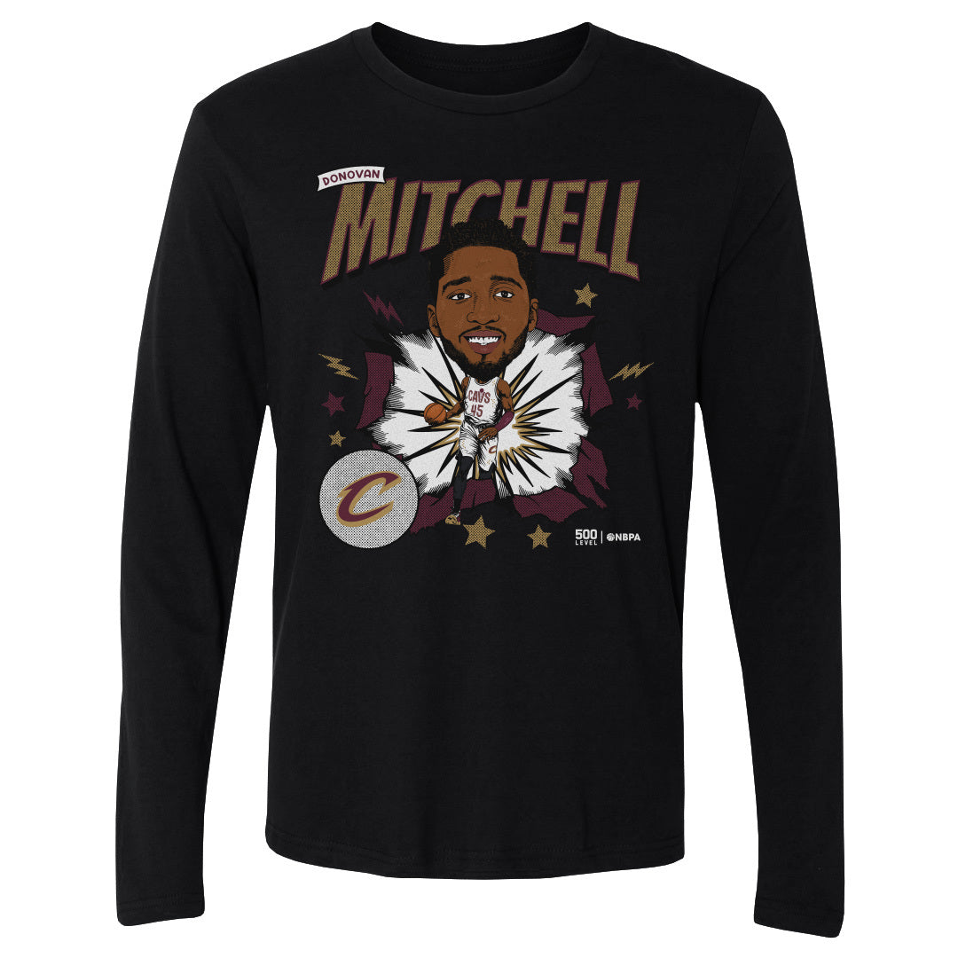 Donovan Mitchell Cleveland Cavaliers Caricature WHT