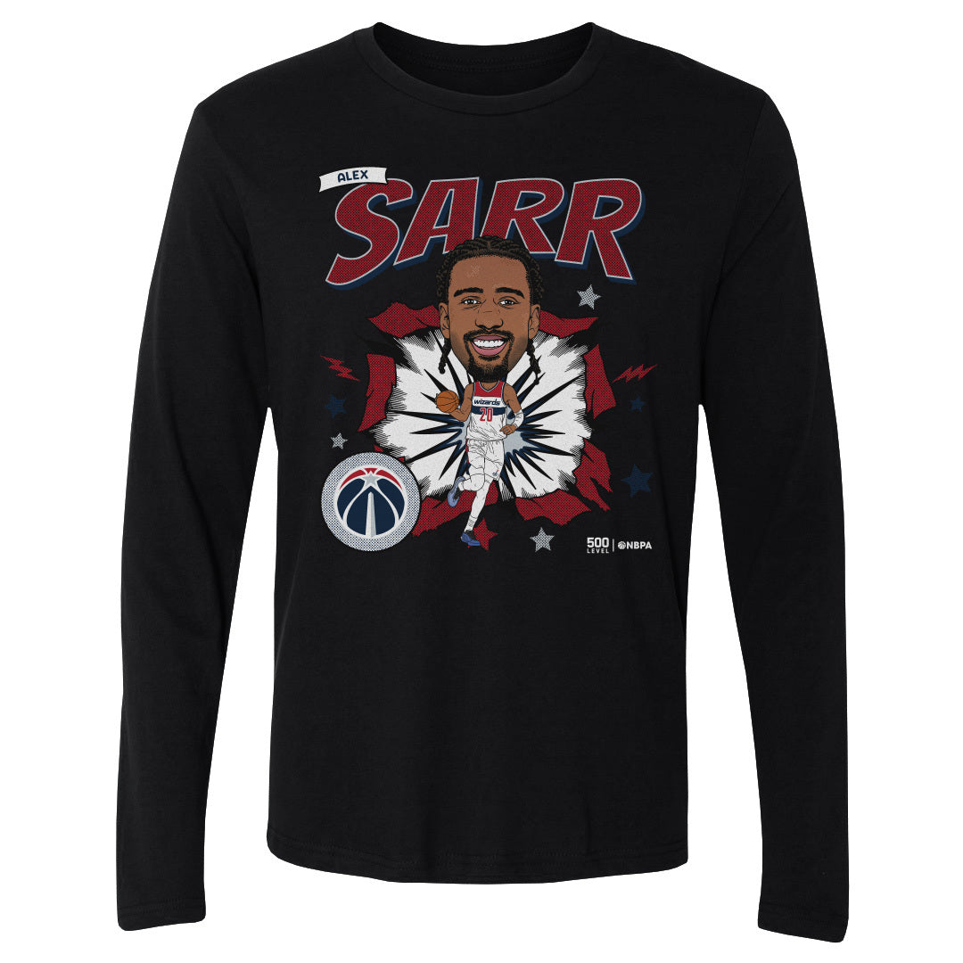 Alex Sarr Washington Wizards Caricature WHT