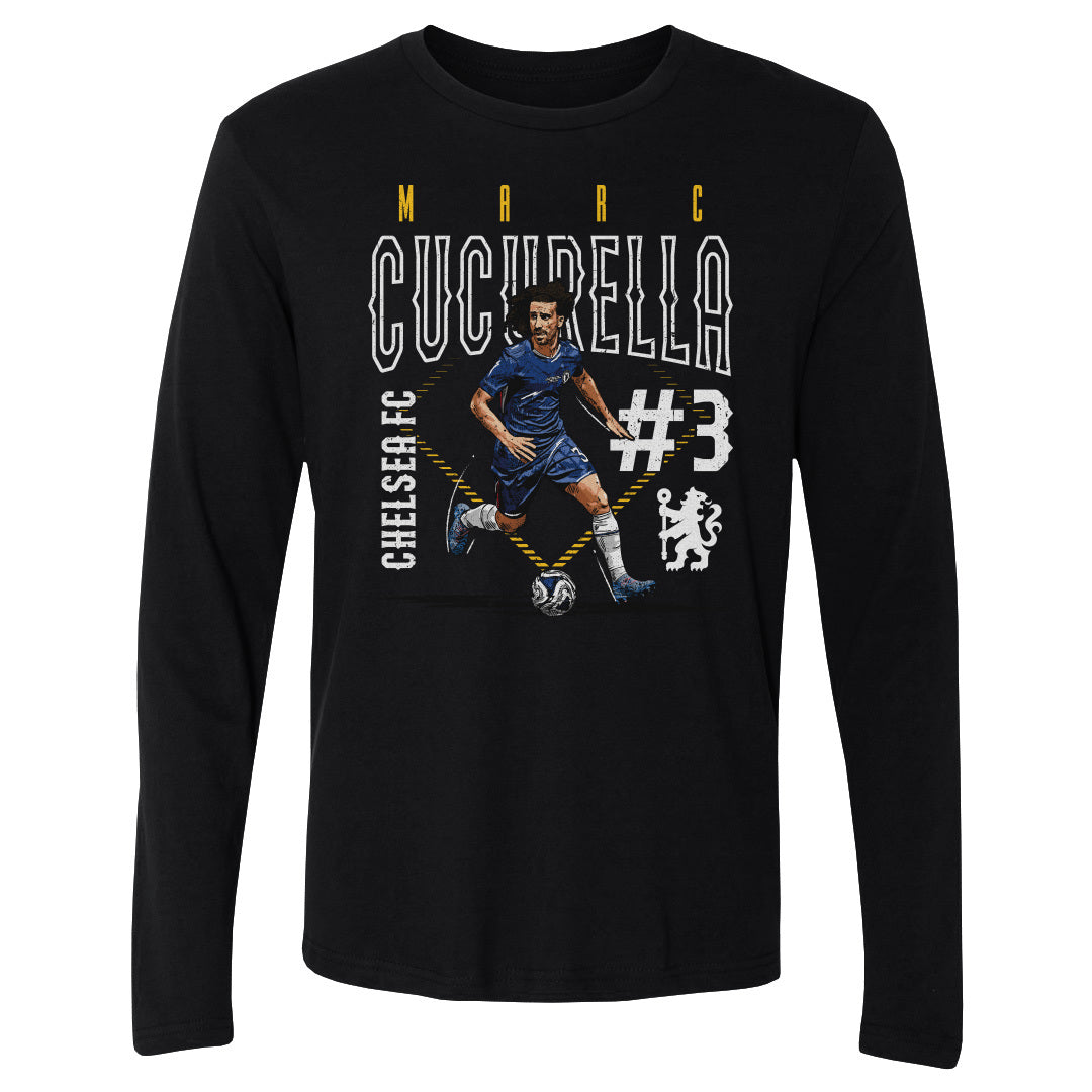Marc Cucurella Chelsea FC Outline Number WHT