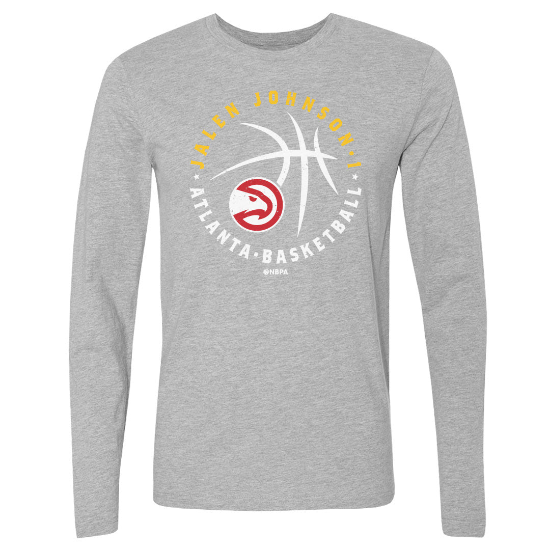 Jalen Johnson Atlanta Hawks Player Ball WHT