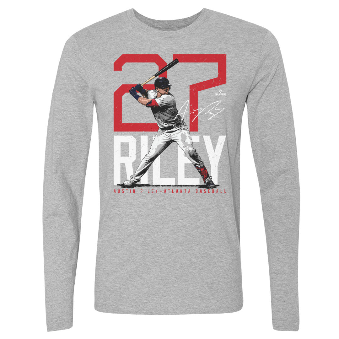 Austin Riley Atlanta Bold Number WHT