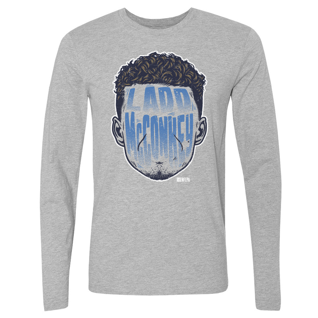 Ladd McConkey Los Angeles C Player Silhouette WHT