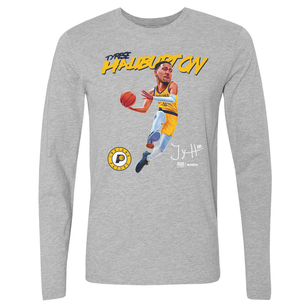 Tyrese Haliburton Indiana Pacers Caricature WHT
