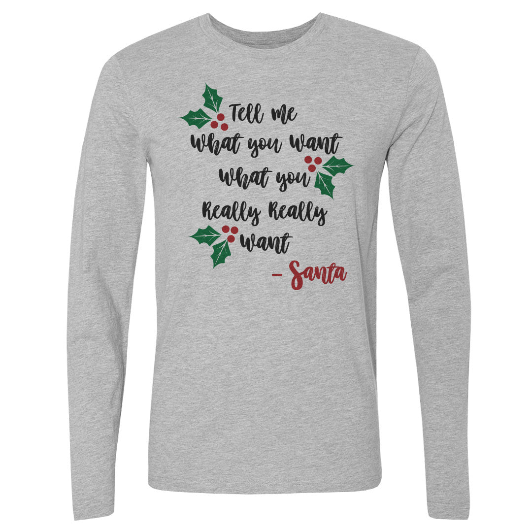 Christmas Tell Me What You Want Santa