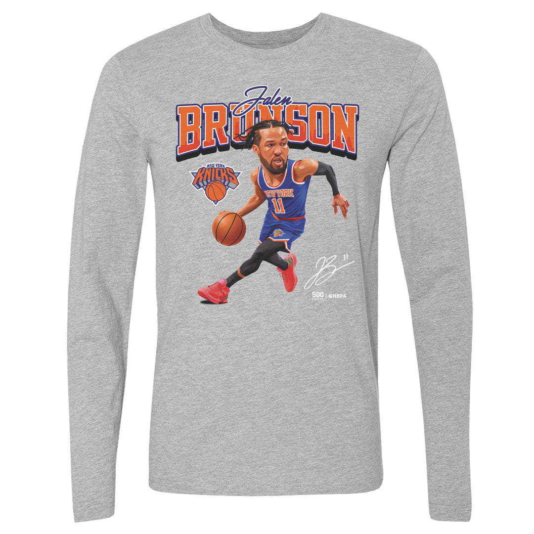 Jalen Brunson New York Knicks Caricature WHT