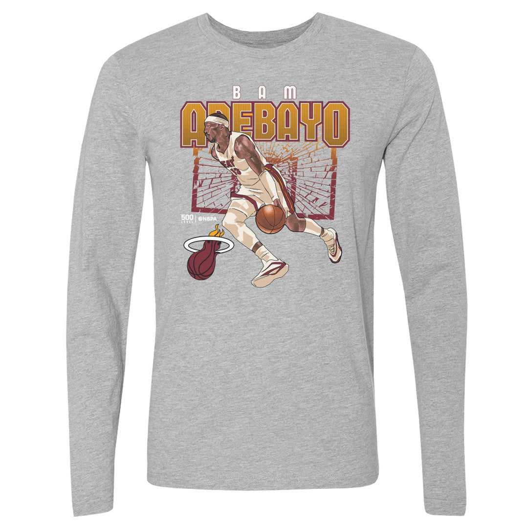 Bam Adebayo Miami Heat Shattered WHT