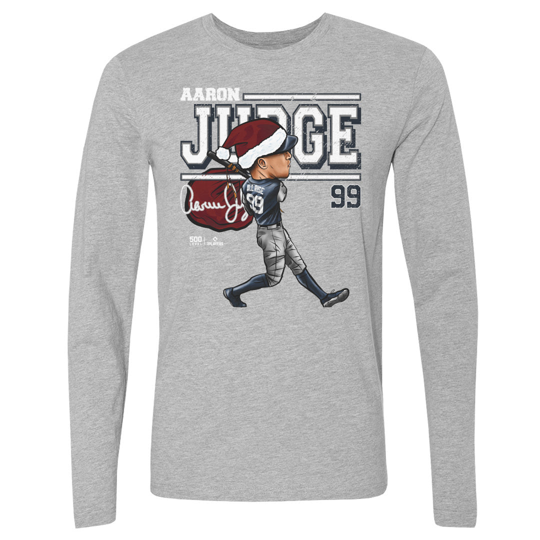 Aaron Judge New York Y Cartoon Santa Hat WHT