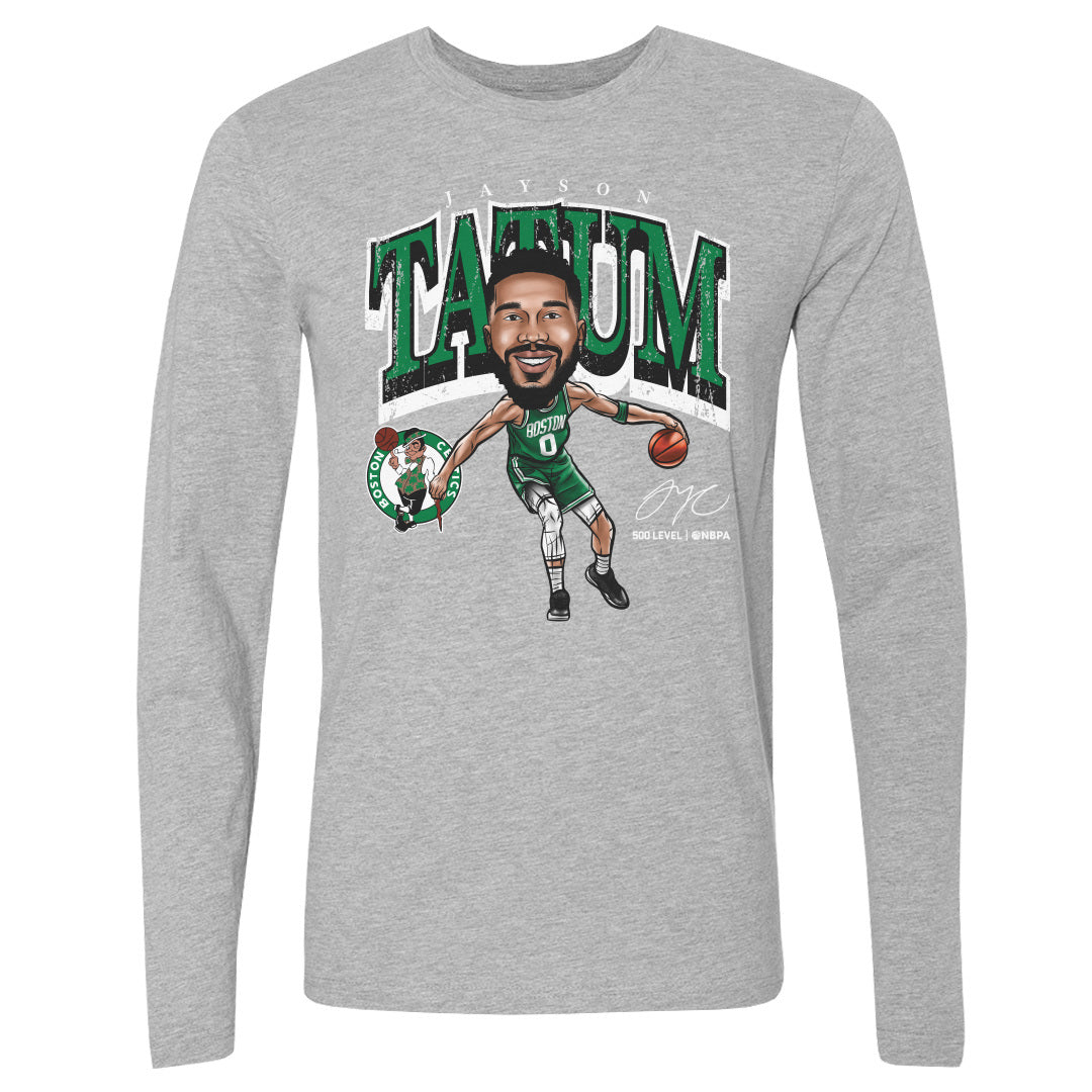 Jayson Tatum Boston Celtics Cartoon WHT
