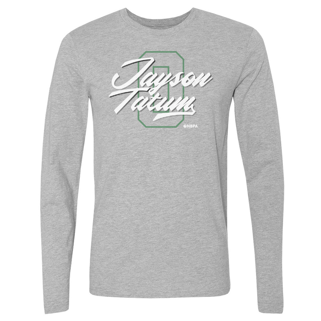 Jayson Tatum Boston Number Script WHT