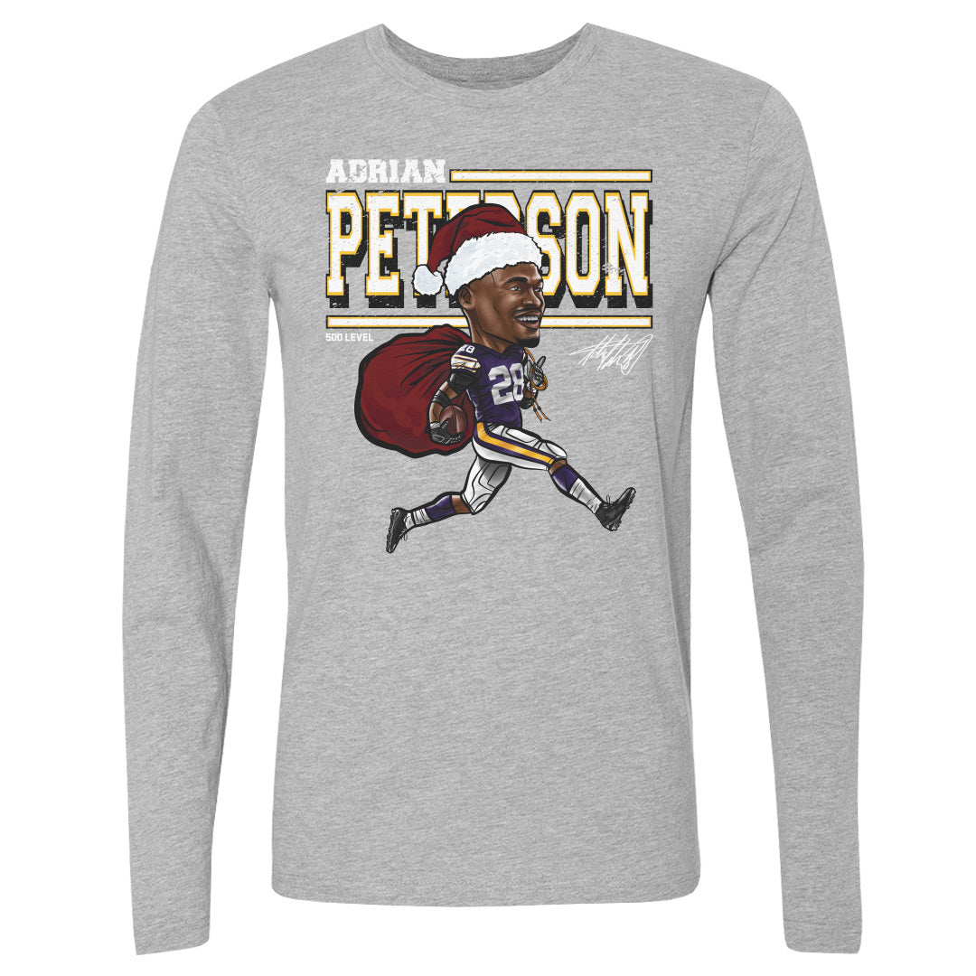 Adrian Peterson Minnesota Cartoon Santa Hat WHT