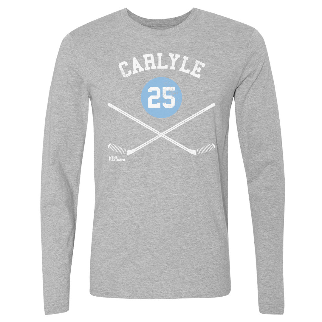 Randy Carlyle Pittsburgh 25 Sticks WHT