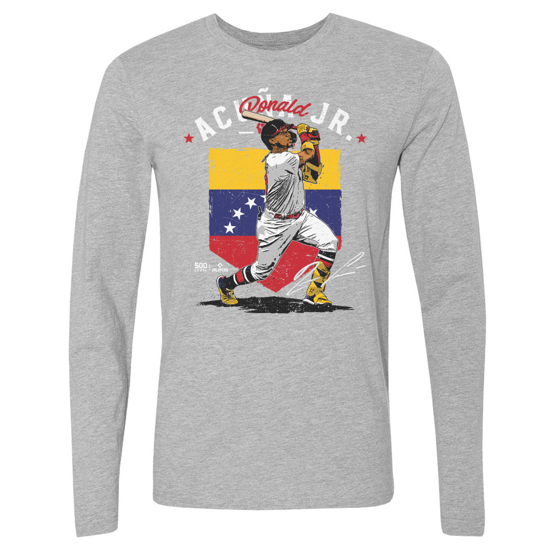 Ronald Acuna Jr. Atlanta Country Flag WHT