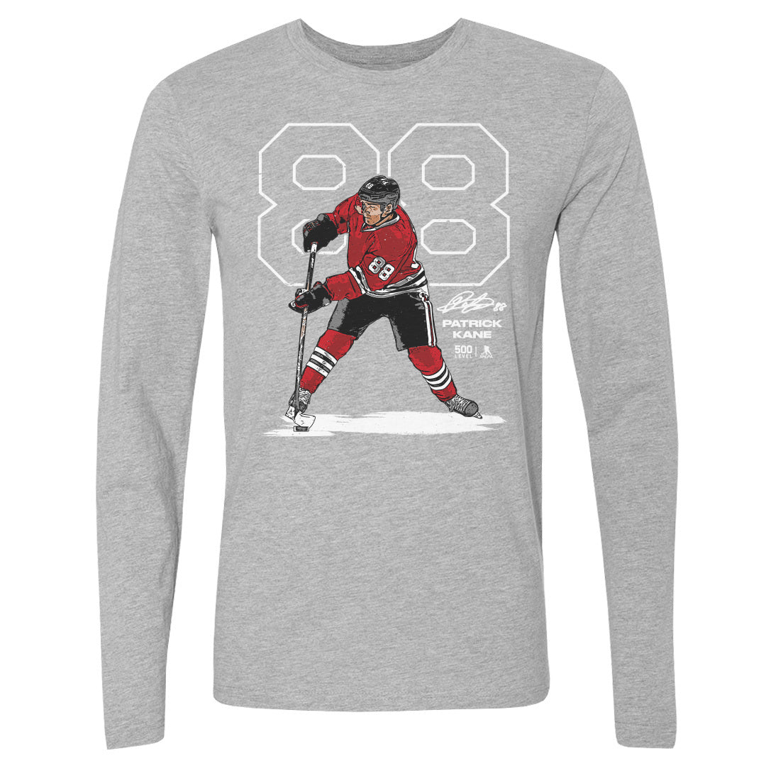 Patrick Kane Chicago Outline WHT