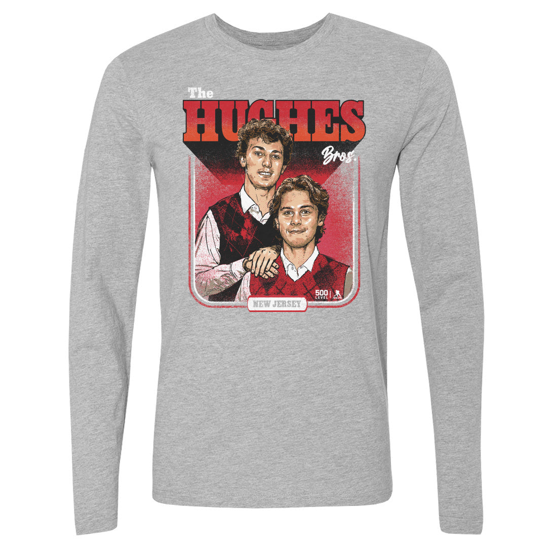 Luke Hughes & Jack Hughes New Jersey Step Brothers WHT