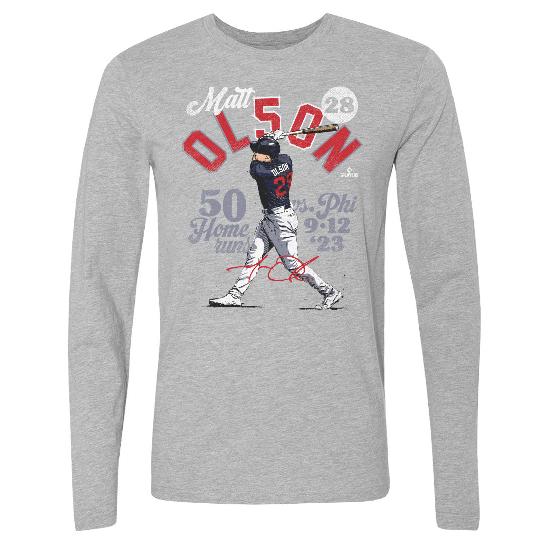 Matt Olson Atlanta 50 Homers WHT