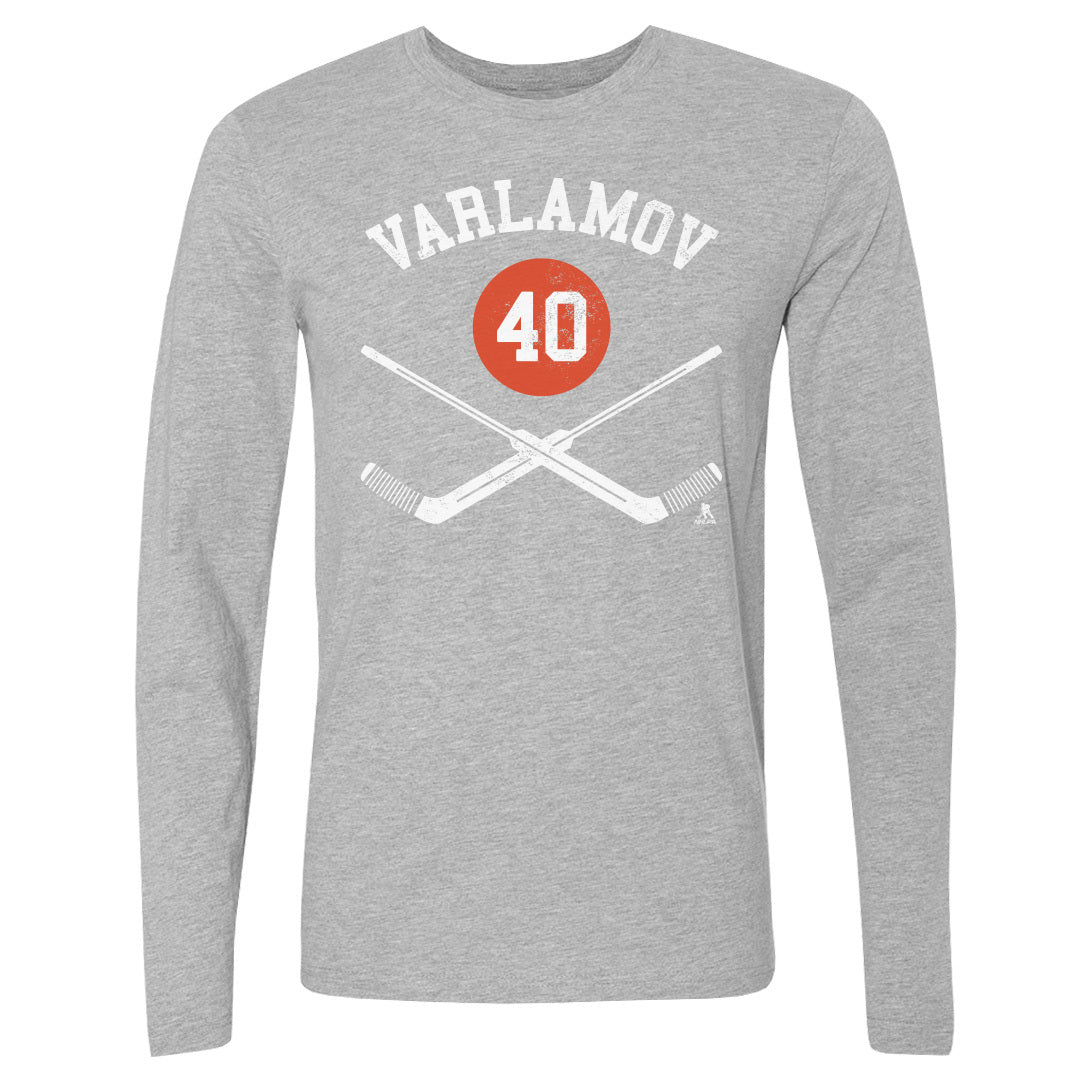 Semyon Varlamov New York I Goalie Sticks WHT