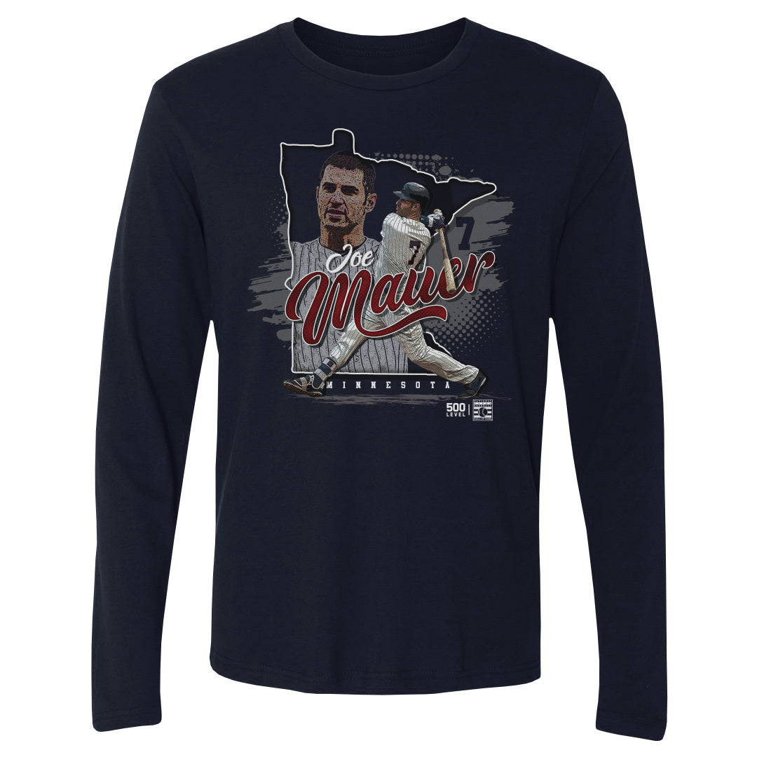 Joe Mauer Minnesota State Silhouette WHT