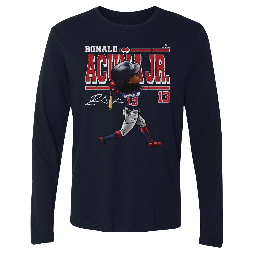 Ronald Acuna Jr. Cartoon WHT