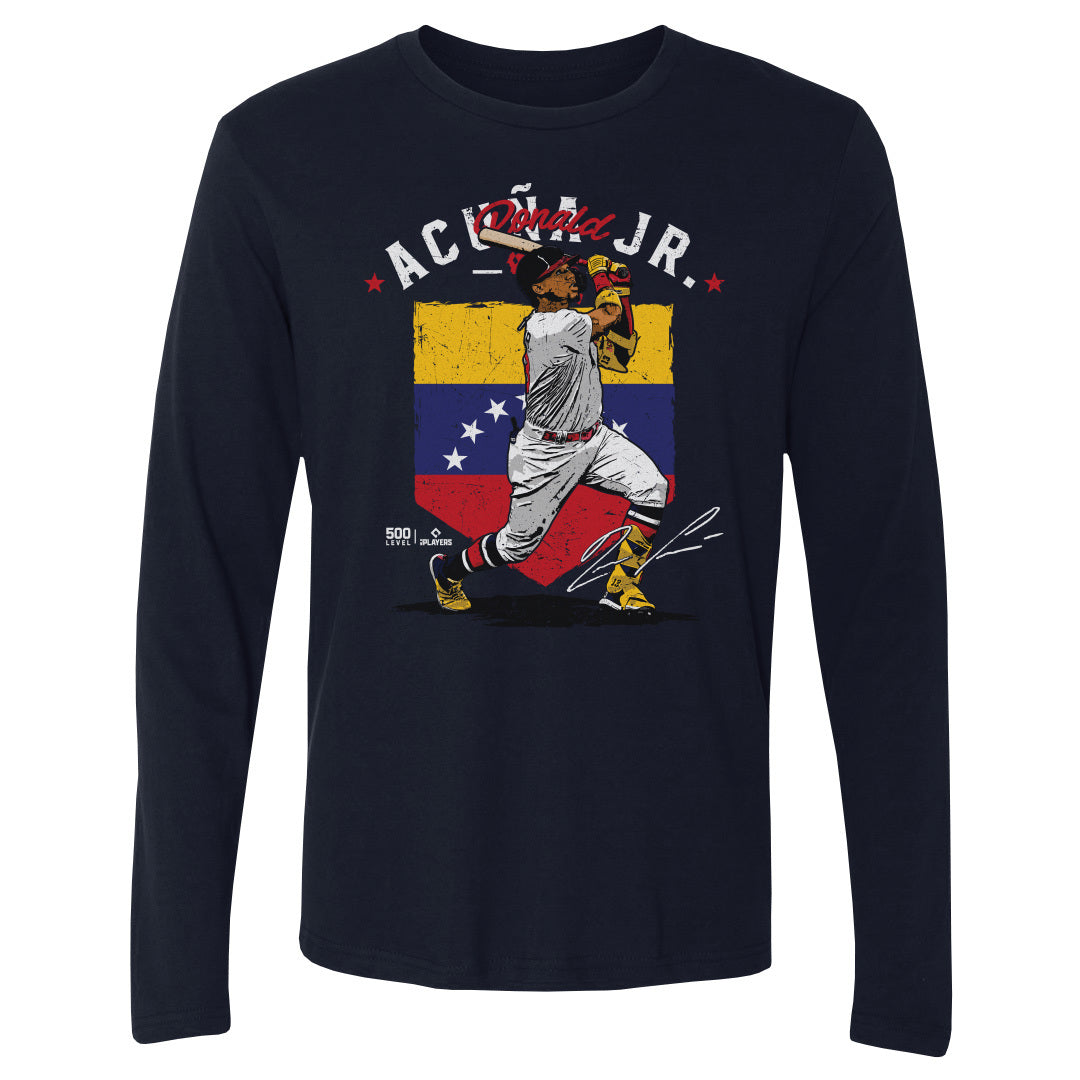Ronald Acuna Jr. Atlanta Country Flag WHT