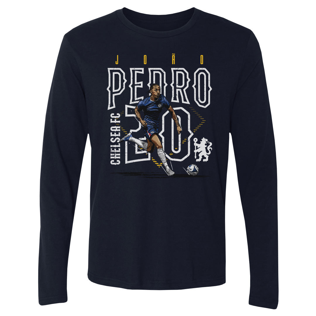 Joao Pedro Chelsea FC Outline Number WHT