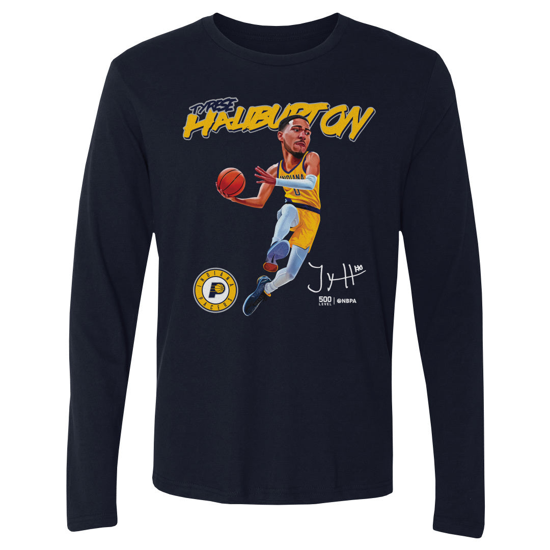 Tyrese Haliburton Indiana Pacers Caricature WHT